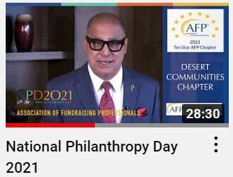 Honorees for National Philanthropy Day in the Desert 2021