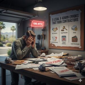 5 Errores Legales y Administrativos que Arruinan a los Contratistas (Y Cómo Evitarlos)